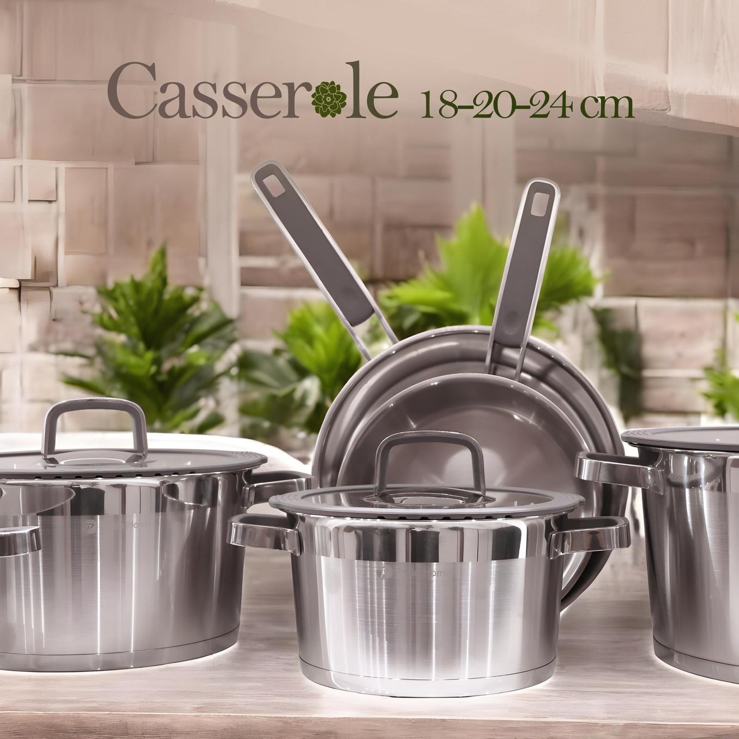 10 delige Panda Serie - Steel