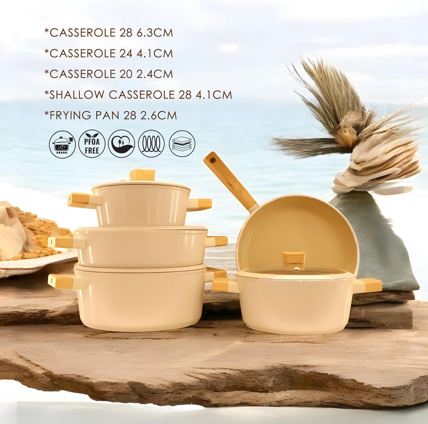 9-delige Rebel Serie – Cremé