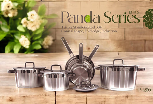 10 delige Panda Serie - Steel