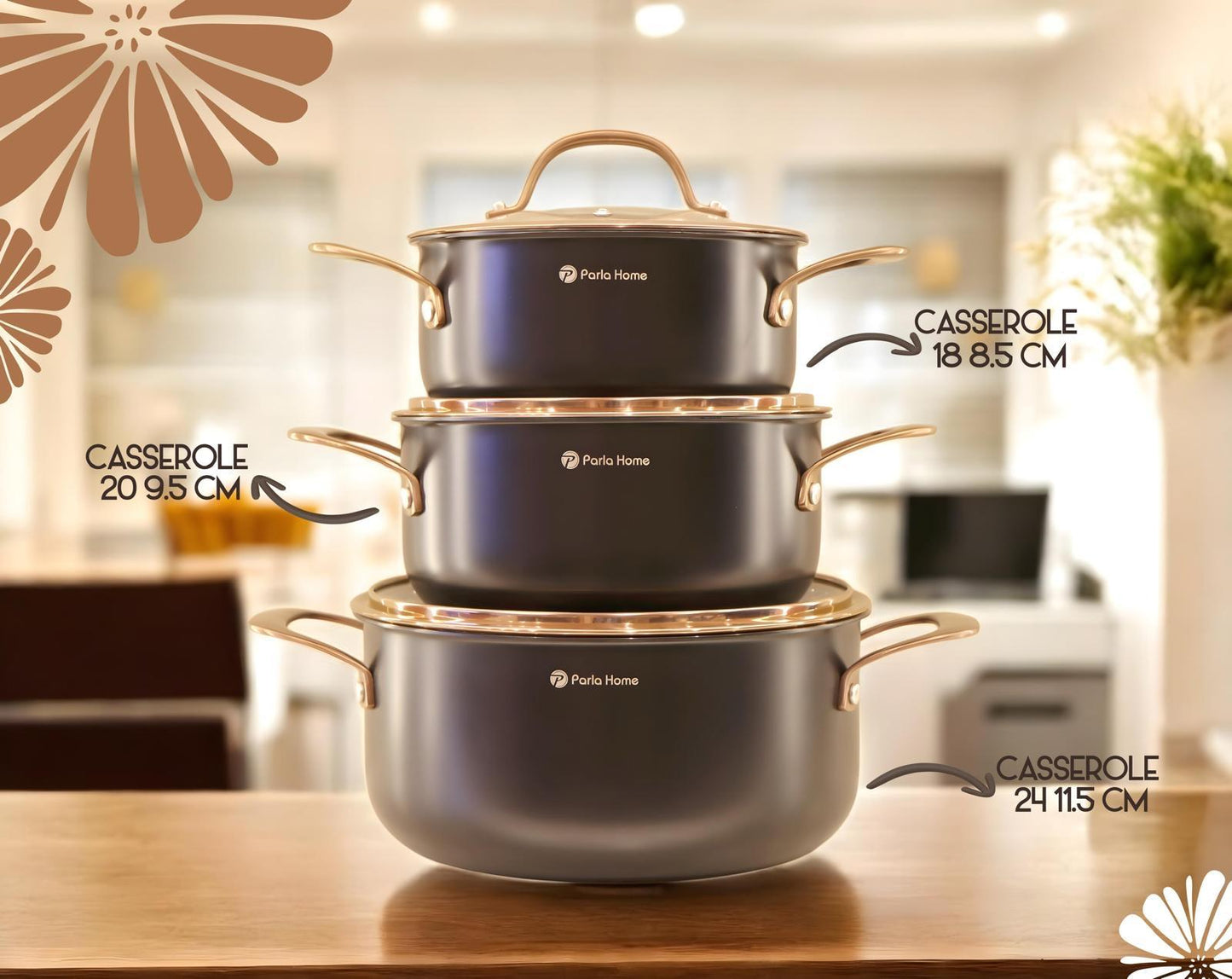 8-piece Evanda Series - Black