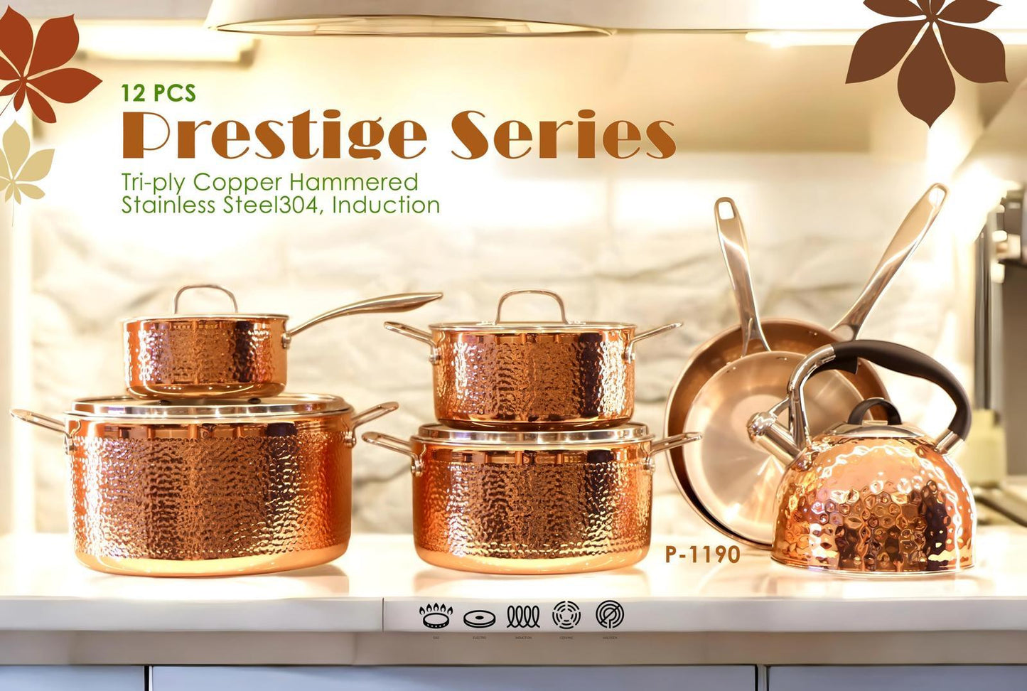 12 delige Prestige Serie - Roségoud