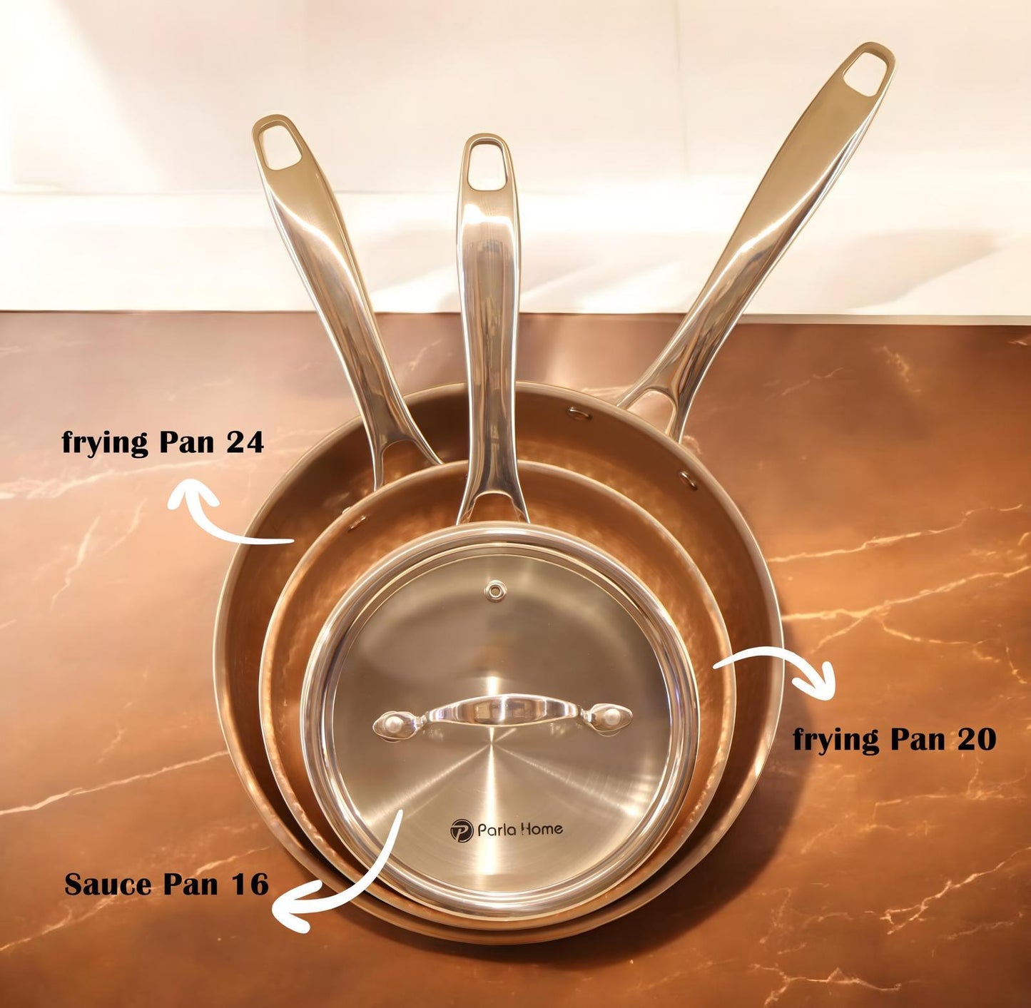 12 delige Prestige Serie - Roségoud